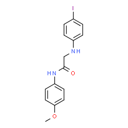 ChemSpider 2D Image | N~2~-(4-Iodophenyl)-N-(4-methoxyphenyl)glycinamide | C15H15IN2O2