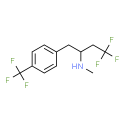 ChemSpider 2D Image | 4,4,4-Trifluoro-N-methyl-1-[4-(trifluoromethyl)phenyl]-2-butanamine | C12H13F6N