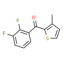 ChemSpider 2D Image | (2,3-Difluorophenyl)(3-methyl-2-thienyl)methanone | C12H8F2OS