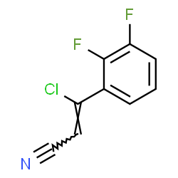 ChemSpider 2D Image | (2Z)-3-Chloro-3-(2,3-difluorophenyl)acrylonitrile | C9H4ClF2N