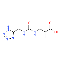 ChemSpider 2D Image | 2-Methyl-3-{[(1H-tetrazol-5-ylmethyl)carbamoyl]amino}propanoic acid | C7H12N6O3