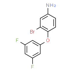 ChemSpider 2D Image | 3-Bromo-4-(3,5-difluorophenoxy)aniline | C12H8BrF2NO