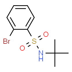 ChemSpider 2D Image | 2-Bromo-N-(tert-butyl)benzenesulfonamide | C10H14BrNO2S