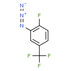ChemSpider 2D Image | 2-Azido-1-fluoro-4-(trifluoromethyl)benzene | C7H3F4N3