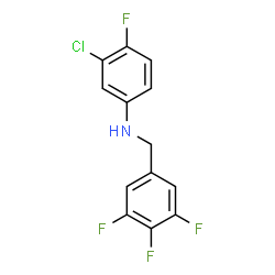 ChemSpider 2D Image | 3-Chloro-4-fluoro-N-(3,4,5-trifluorobenzyl)aniline | C13H8ClF4N