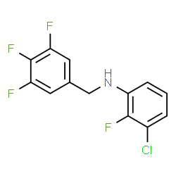 ChemSpider 2D Image | 3-Chloro-2-fluoro-N-(3,4,5-trifluorobenzyl)aniline | C13H8ClF4N