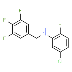 ChemSpider 2D Image | 5-Chloro-2-fluoro-N-(3,4,5-trifluorobenzyl)aniline | C13H8ClF4N