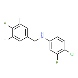 ChemSpider 2D Image | 4-Chloro-3-fluoro-N-(3,4,5-trifluorobenzyl)aniline | C13H8ClF4N