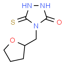 ChemSpider 2D Image | 4-[(oxolan-2-yl)methyl]-5-sulfanyl-4H-1,2,4-triazol-3-ol | C7H11N3O2S