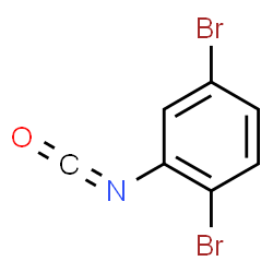 ChemSpider 2D Image | 1,4-Dibromo-2-isocyanatobenzene | C7H3Br2NO