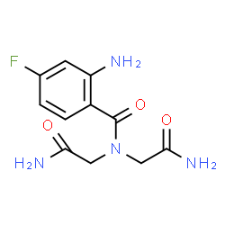 ChemSpider 2D Image | 2-Amino-N,N-bis(2-amino-2-oxoethyl)-4-fluorobenzamide | C11H13FN4O3
