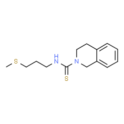 ChemSpider 2D Image | N-[3-(Methylsulfanyl)propyl]-3,4-dihydro-2(1H)-isoquinolinecarbothioamide | C14H20N2S2