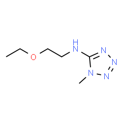 ChemSpider 2D Image | N-(2-Ethoxyethyl)-1-methyl-1H-tetrazol-5-amine | C6H13N5O