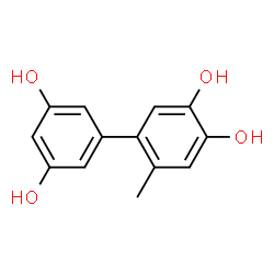 ChemSpider 2D Image | 6-Methyl-3,3',4,5'-biphenyltetrol | C13H12O4