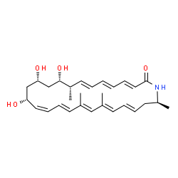 ChemSpider 2D Image | (3E,5E,7E,9S,10S,12S,14R,15Z,17E,19E,21E,23E,26S)-10,12,14-Trihydroxy-9,19,21,26-tetramethylazacyclohexacosa-3,5,7,15,17,19,21,23-octaen-2-one | C29H41NO4
