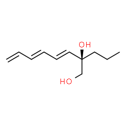 ChemSpider 2D Image | (2R,3E,5E)-2-Propyl-3,5,7-octatriene-1,2-diol | C11H18O2