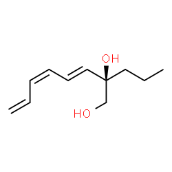 ChemSpider 2D Image | (2R,3E,5Z)-2-Propyl-3,5,7-octatriene-1,2-diol | C11H18O2
