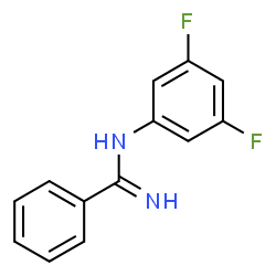 ChemSpider 2D Image | N-(3,5-Difluorophenyl)benzenecarboximidamide | C13H10F2N2