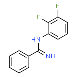 ChemSpider 2D Image | N-(2,3-Difluorophenyl)benzenecarboximidamide | C13H10F2N2