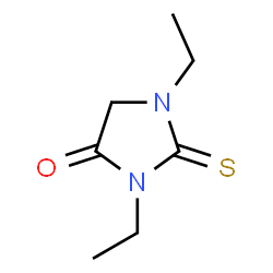ChemSpider 2D Image | 1,3-Diethyl-2-thioxo-4-imidazolidinone | C7H12N2OS
