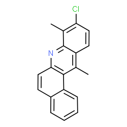 ChemSpider 2D Image | 9-Chloro-8,12-dimethylbenzo[a]acridine | C19H14ClN