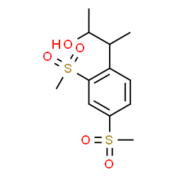 ChemSpider 2D Image | 3-[2,4-Bis(methylsulfonyl)phenyl]-2-butanol | C12H18O5S2