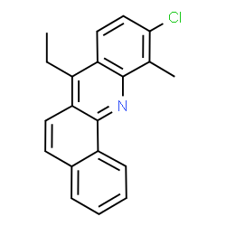ChemSpider 2D Image | 10-Chloro-7-ethyl-11-methylbenzo[c]acridine | C20H16ClN
