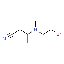 ChemSpider 2D Image | 3-[(2-Bromoethyl)(methyl)amino]butanenitrile | C7H13BrN2
