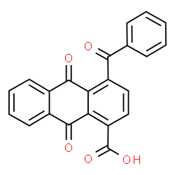 ChemSpider 2D Image | 4-Benzoyl-1-anthraquinonecarboxylic acid | C22H12O5