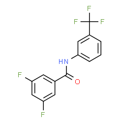 ChemSpider 2D Image | 3,5-Difluoro-N-[3-(trifluoromethyl)phenyl]benzamide | C14H8F5NO
