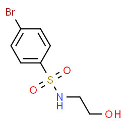 ChemSpider 2D Image | 4-Bromo-N-(2-hydroxyethyl)benzenesulfonamide | C8H10BrNO3S