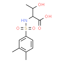 ChemSpider 2D Image | N-[(3,4-Dimethylphenyl)sulfonyl]threonine | C12H17NO5S