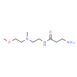 ChemSpider 2D Image | N-{2-[(2-Methoxyethyl)(methyl)amino]ethyl}-beta-alaninamide | C9H21N3O2