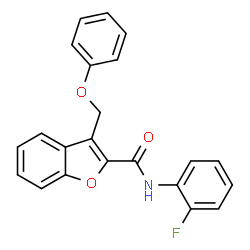 ChemSpider 2D Image | N-(2-Fluorophenyl)-3-(phenoxymethyl)-1-benzofuran-2-carboxamide | C22H16FNO3