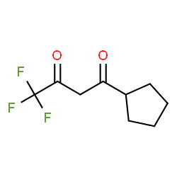 ChemSpider 2D Image | 1-Cyclopentyl-4,4,4-trifluoro-1,3-butanedione | C9H11F3O2