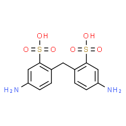 ChemSpider 2D Image | 2,2'-Methylenebis(5-aminobenzenesulfonic acid) | C13H14N2O6S2