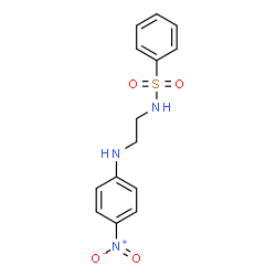 ChemSpider 2D Image | N-[2-(p-Nitroanilino)ethyl]benzenesulfonamide | C14H15N3O4S