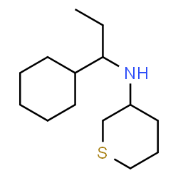 ChemSpider 2D Image | N-(1-Cyclohexylpropyl)tetrahydro-2H-thiopyran-3-amine | C14H27NS