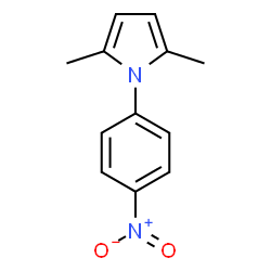ChemSpider 2D Image | 2,5-dimethyl-1-(4-nitrophenyl)pyrrole | C12H12N2O2