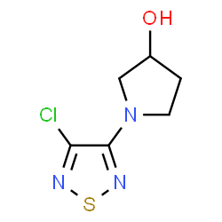 ChemSpider 2D Image | 1-(4-Chloro-1,2,5-thiadiazol-3-yl)-3-pyrrolidinol | C6H8ClN3OS