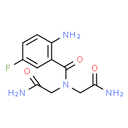 ChemSpider 2D Image | 2-Amino-N,N-bis(2-amino-2-oxoethyl)-5-fluorobenzamide | C11H13FN4O3