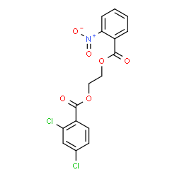 ChemSpider 2D Image | 2-[(2-Nitrobenzoyl)oxy]ethyl 2,4-dichlorobenzoate | C16H11Cl2NO6