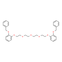 ChemSpider 2D Image | 1,1'-[Oxybis(2,1-ethanediyloxy-2,1-ethanediyloxy)]bis[2-(benzyloxy)benzene] | C34H38O7