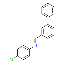 ChemSpider 2D Image | N-[(E)-Biphenyl-3-ylmethylene]-4-chloroaniline | C19H14ClN