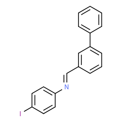 ChemSpider 2D Image | N-[(E)-Biphenyl-3-ylmethylene]-4-iodoaniline | C19H14IN