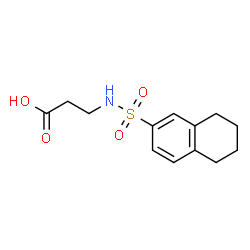 ChemSpider 2D Image | N-(5,6,7,8-Tetrahydro-2-naphthalenylsulfonyl)-beta-alanine | C13H17NO4S