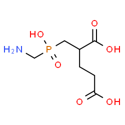 ChemSpider 2D Image | 2-{[(Aminomethyl)(hydroxy)phosphoryl]methyl}pentanedioic acid | C7H14NO6P