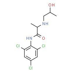 ChemSpider 2D Image | N~2~-(2-Hydroxypropyl)-N-(2,4,6-trichlorophenyl)alaninamide | C12H15Cl3N2O2