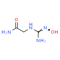 ChemSpider 2D Image | N~2~-(N'-Hydroxycarbamimidoyl)glycinamide | C3H8N4O2