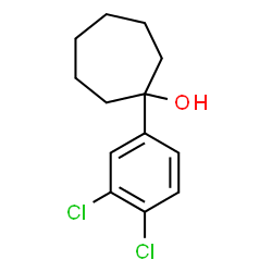 ChemSpider 2D Image | 1-(3,4-Dichlorophenyl)cycloheptanol | C13H16Cl2O